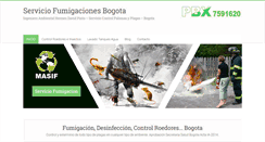 Desktop Screenshot of fumigaciones.saludencolombia.com
