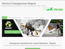 Tablet Screenshot of fumigaciones.saludencolombia.com